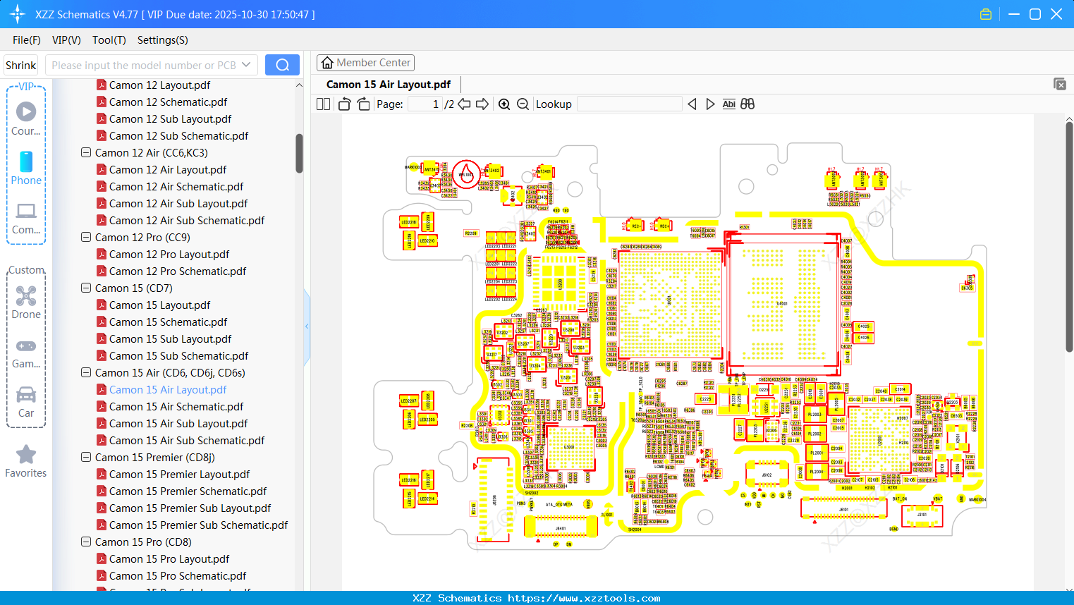 Tecno Camon 15 Air Layout